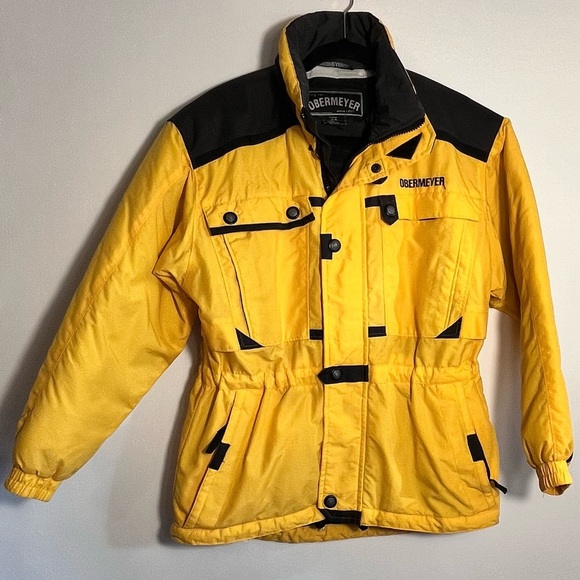 Obermeyer Cherokee Yellow Ski Jacket/Coat size juniors 14 - Picture 1 of 9